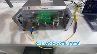 25G AOC OM3 ファイバーケーブル 70m