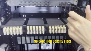 96 コア 1U MTP MPO ファイバー パッチ パネル高密度ソリューション