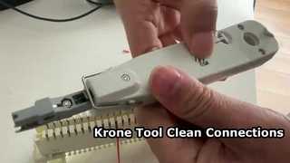 Kroneモジュール用のKroneパンチダウンツールの使用方法