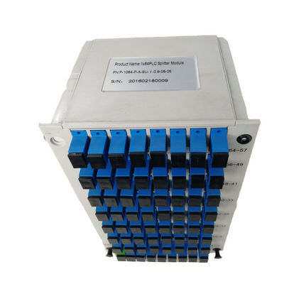 SC UPC 1:64 光ファイバーカセット型PLCスプリッター 1m, 1.5m