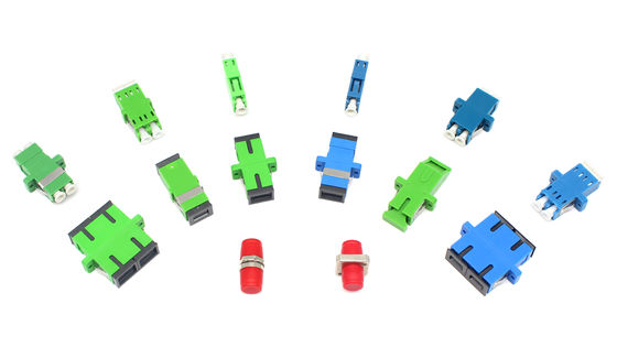 Storage Temp. 40°C to 85°C SC APC Optic Fiber Adaptor with Filp Auto Shutter and Flange