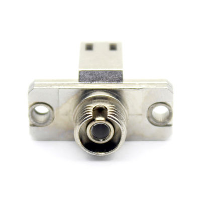 FTTH Equipment Metal Case LC UPC to FC UPC Fiber Optic Simplex Adapter with Flange