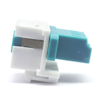 LC PC Duplex OM3 MM FTTH Inner Shutter Flange Adapter for Secure Fiber Optic Networks