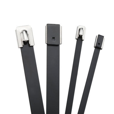 Flexible Self Locking Stainless Steel Zip Tie with PVC Coating and Flameproof Rating