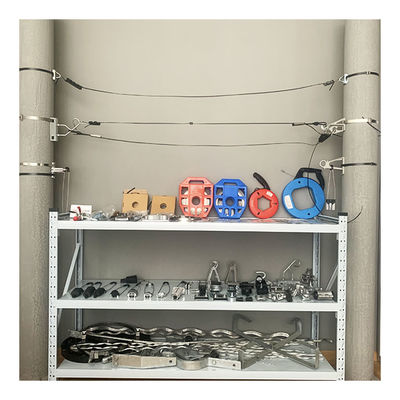 Hot Dip Galvanized Steel Multiple Fiber Optic Drop Wire Cross-arm Bracket