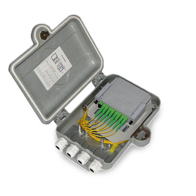 Outdoor PC ABS Case Fiber Optic Splitter Distribution box 8 Cores