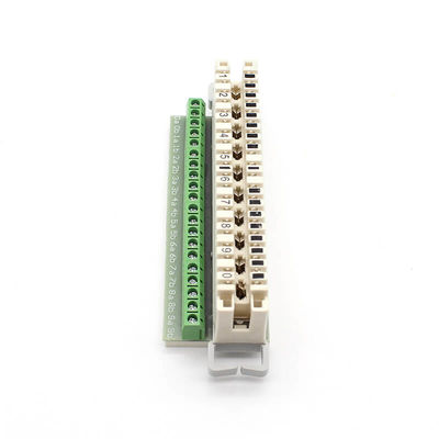 Indoor KRONE LSA Module Idc With Screw Terminal Flexible Green