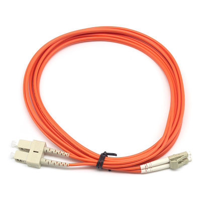 High-Performance Duplex Fiber Optic Patch Cord LC PC to SC PC