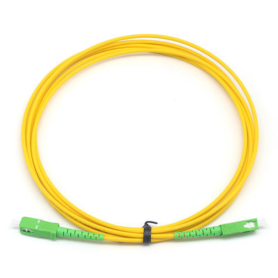 2.0mm 3.0mm Simplex Optic Fiber Patch Cord SC APC to SC APC SM