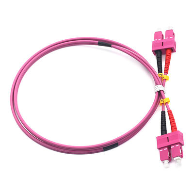 High-Performance OM4 MM Fiber Optic Patch Cord SC PC to SC PC for Seamless Data Transmission