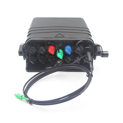 FTTX Balck Pre-connectorized Fiber Terminal Waterproof Boxes FAT Network Access