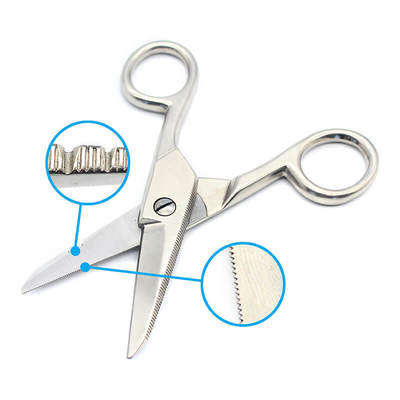 Carbon Steel Loop Electrician Scissors 18-20 AWG 22-24 AWG