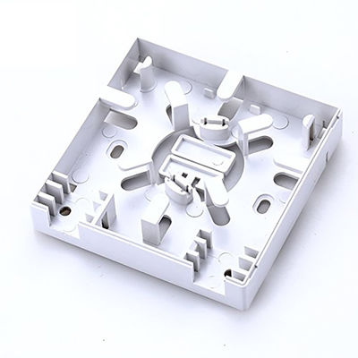 86 x 86 x 25 mm Fiber Optic Termination Wall Socket with 4 Cores and Fire Resistance UL94-0