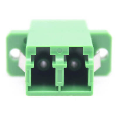 FTTH LC APC Duplex Fiber Optic Adapter with 0.2dB Insertion Loss and 500 Cycle Durability for CATV Systems