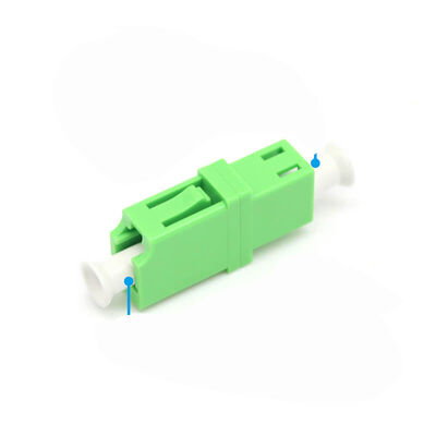 FTTH Network LC APC Simplex Optical Fiber Adapter with High Return Loss, Low Insertion Loss, and Push-and-Pull Structure