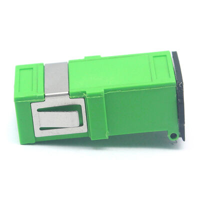 Insertion Loss ≤ 0.2 dB Fiber Optic SC Adapter Simplex with Flip Auto Shutter and 500 Cycle Durability