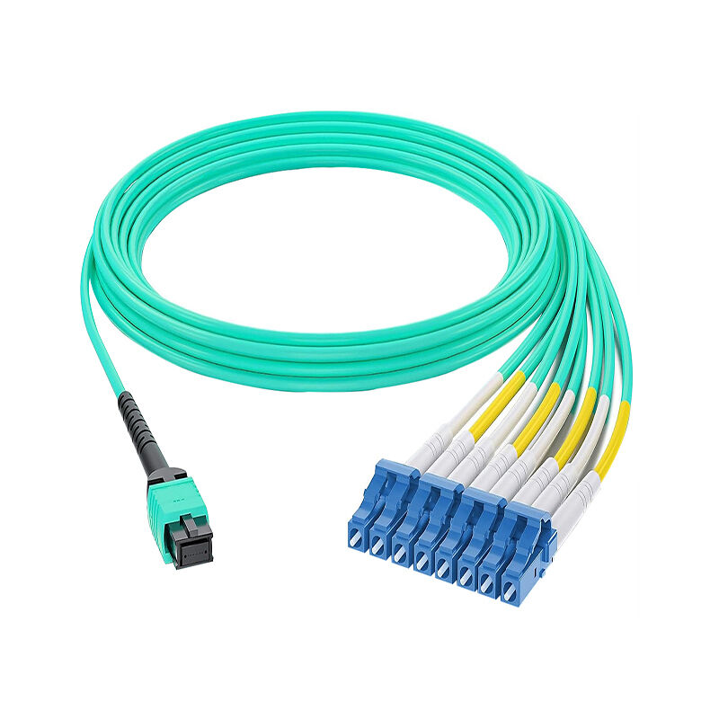 PVC Single Mode 8~24 Fibers MPO to LC Fiber Optic Breakout Cable
