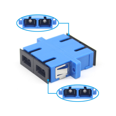 SC UPC ブーレ デュプレックス 光ファイバー アダプタ フランジ耐久性 0.2 dB 500 サイクルパス
