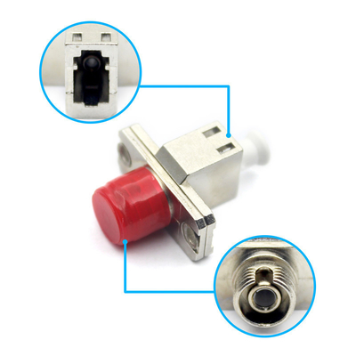 FTTH 機器 メタルケース LC UPC から FC UPC フレンジ付き光ファイバー シンプレックス アダプタ