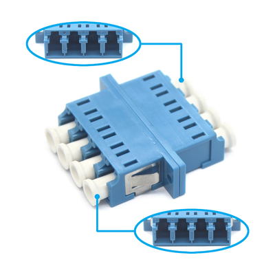FTTH LC UPC オプティカル・クワッドプレックス アダプタ フレンジ耐久性 0.2 dB 500 サイクル通過