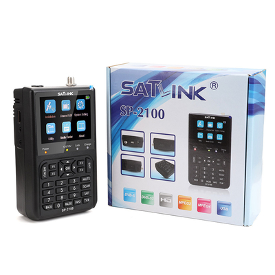 シグナルファインダー SATLINK SP-2100 DVB-S2 高画質衛星メーター 950-2150 MHz LNB入力