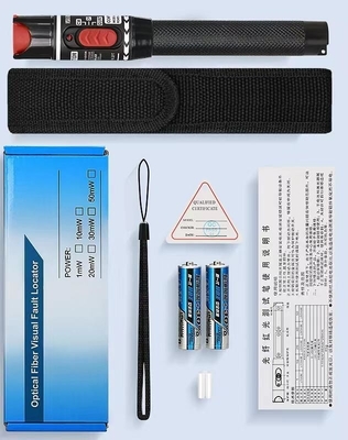 オプティックファイバー レッドライトペン 10mw 視覚障害検出器 50km VFL 30 KM 時間 1年 1時間