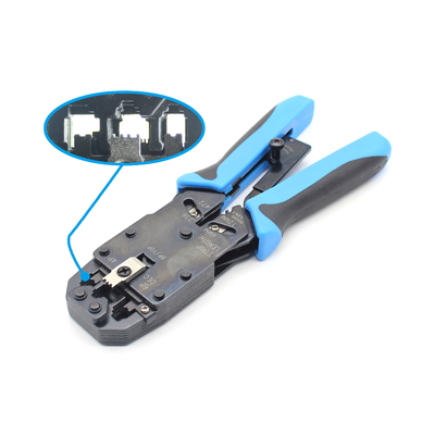 RJ-45 RJ-12 RJ-11 8P8C 6P6C 4P4C 中程度の鋼材から作られたストリッパー付きケーブルカット機