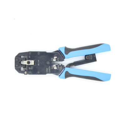 RJ-45 RJ-12 RJ-11 8P8C 6P6C 4P4C 中程度の鋼材から作られたストリッパー付きケーブルカット機