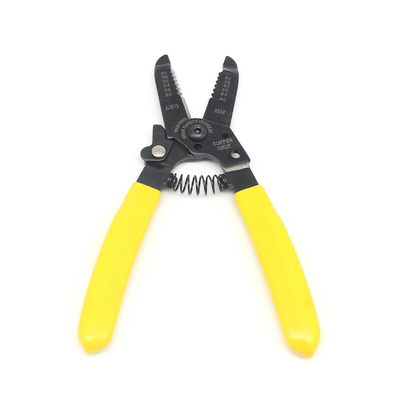 工業用電気ワイヤストリッパー ブラックオキシド 20-30 AWG 0.80-0.25 mm 黄色 ハンドル