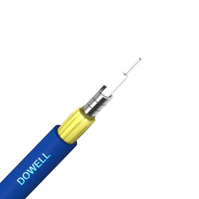 シンプル FTTH 光ファイバーケーブル 1 コア PVC LSZH シェイット付きの室内