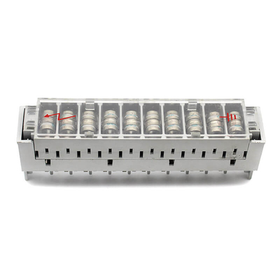 ABS PBT 端末ブロックインターフェースモジュール 3 極ガス管アレスター