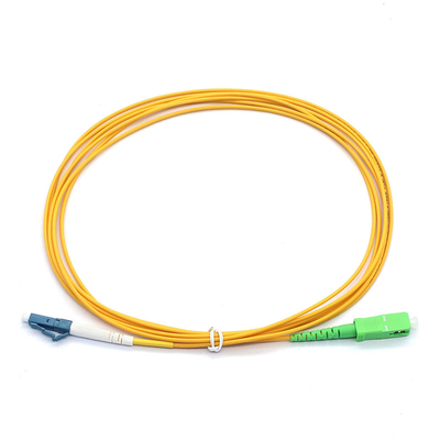 シンプレックス 9/125μM St ファイバーパッチケーブル SC APC から LC UPC SM ファイバーブロードバンドネットワーク