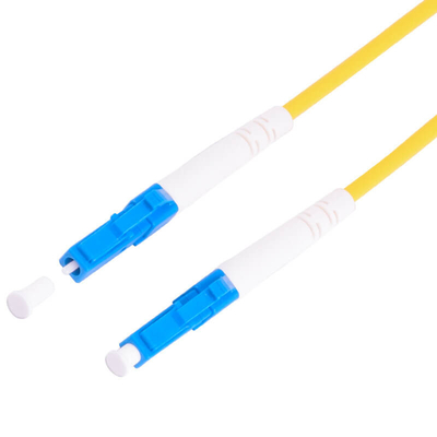 G657A2 LC から LC シンプレックス 光ファイバーパッチコードケーブル 2.0mm イエロー PVC ジャケット