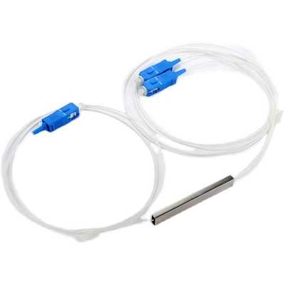 1X2 SC UPC LSZH 光ファイバー PLC スプリッター 0.9mm ミニ鋼管