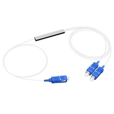 1X2 SC UPC LSZH 光ファイバー PLC スプリッター 0.9mm ミニ鋼管