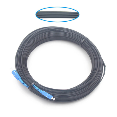 2.0*5.0mm 1FO SC UPC から SC UPC FTTH フラットドロップパッチコード G675A1 黒いジャケット付き