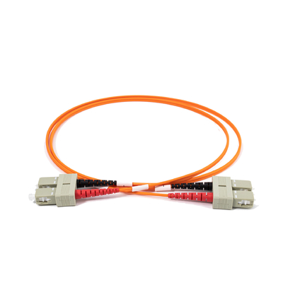 2.0mm マルチモード光ファイバーパッチケーブル デュプレックス SC UPC から SC UPC 10メートル
