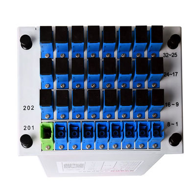 1: 32 1.5m 光ファイバー PLC スプリッタ SC UPC カセットタイプ EPON BPONとGPONネットワーク