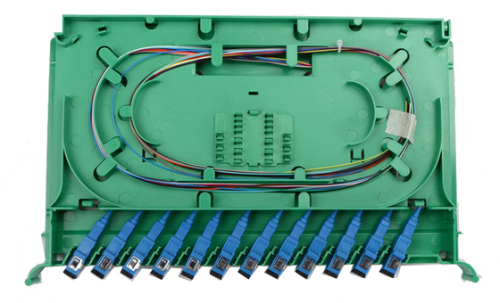 2U 19インチ 12/24コア フルボックス 光ファイバー配送フレーム パッチパネル ODF