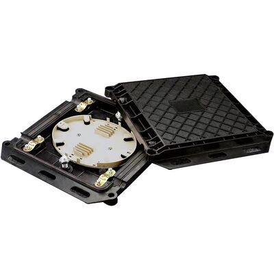 ミニスクエア型光ファイバ接続箱 2イン2アウト 12～24心対応 ABS+PC素材