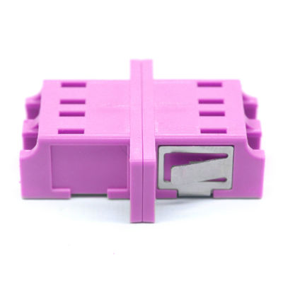 OM4 Apc ファイバーコネクタ マルチモードデュプレックス アダプタ フレンジ付きネットワーク