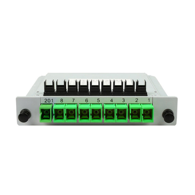 1*8 1*16 1*32 1*64 G657A カセット型 PLC 光ファイバー スプリッター SC APC/UPC