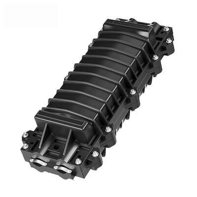 屋外防水 24/48 コア 光ファイバースプライス閉塞 2 イン 2 アウトポートとABS+PCプラスチック構造