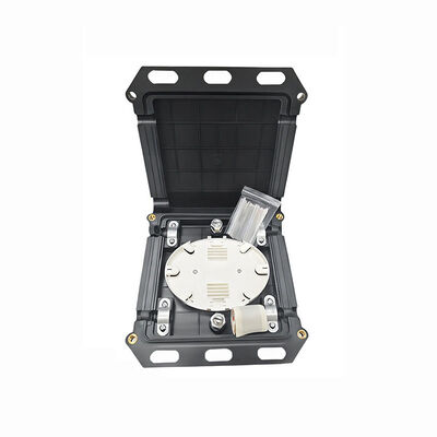 ミニスクエア型光ファイバ接続箱 2イン2アウト 12～24心対応 ABS+PC素材