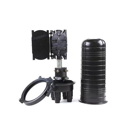 24 コア防水 IP65 光ファイバー スプライス クロージャ、2 入力 2 出力ポート ドーム型