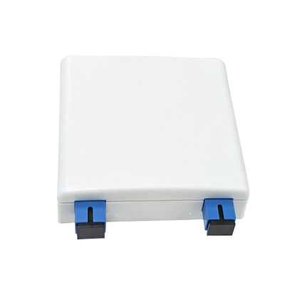 86*86mm 壁掛け式フェースプレート 2ポート SC/UPC アダプター付き 光ファイバー終端ボックス