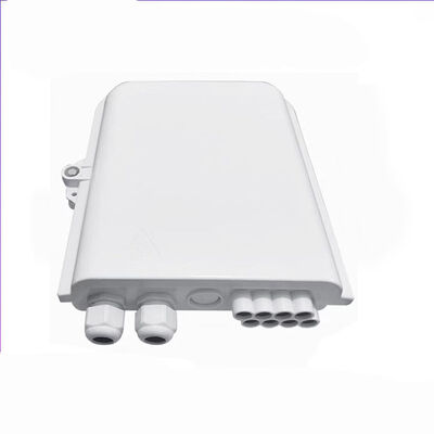 IP65 防水 8 コア FTTH ネットワークのためのPC+ABS 素材の光ファイバー終結箱