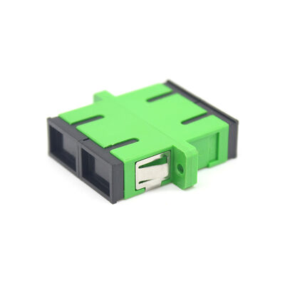 フランジ付きSC APCデュプレックス光ファイバーアダプター - 挿入損失0.2dB、耐久性500サイクル、CATVシステム用防水